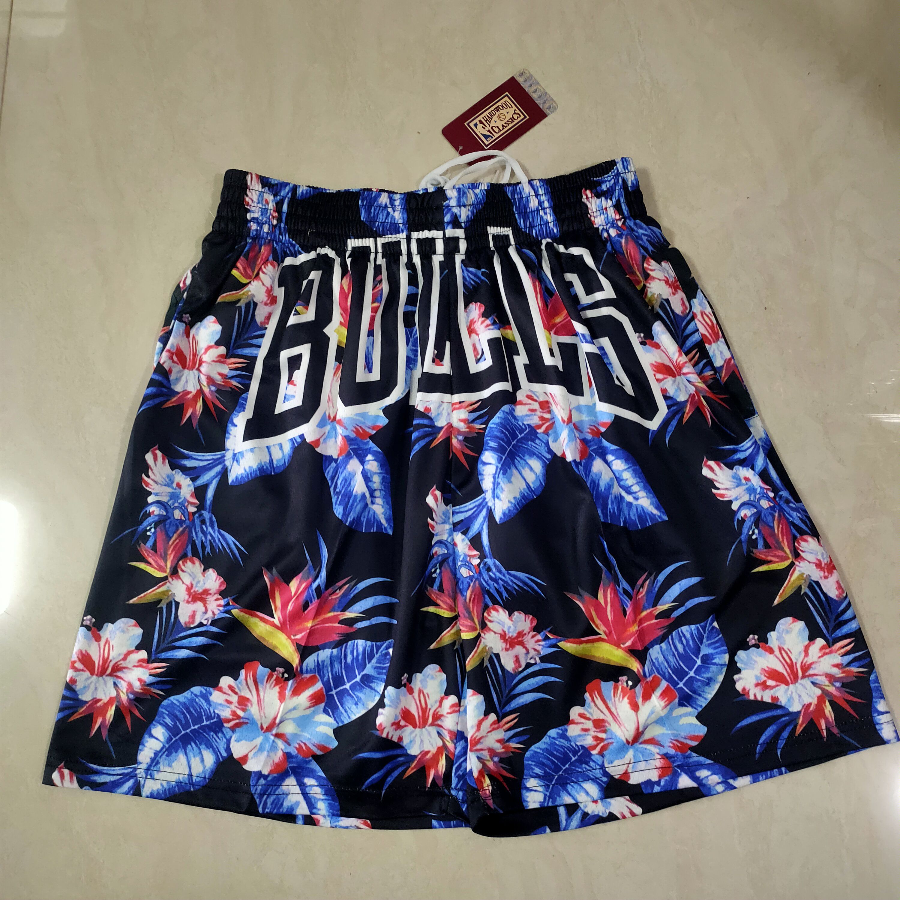 Men NBA 2021 Chicago Bulls Flower Edition Shorts